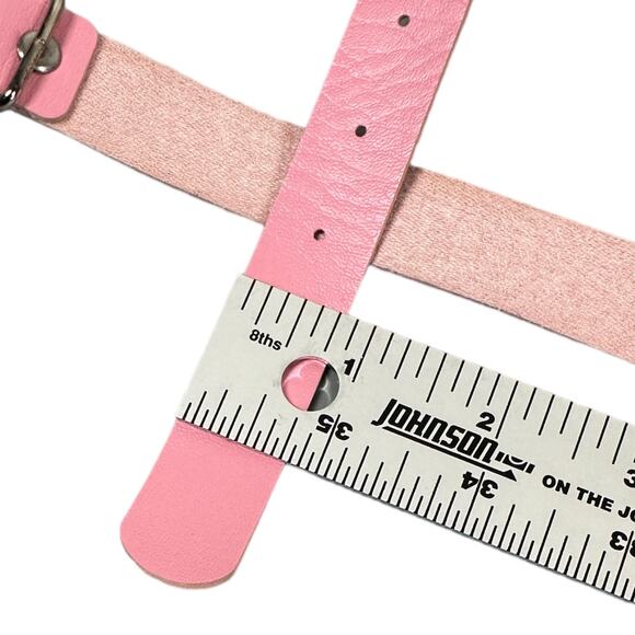Angel Wings Pink Body Waist Belt Adjustable Faux Leather Cosplay Punk Cutegoth - Picture 5 of 7